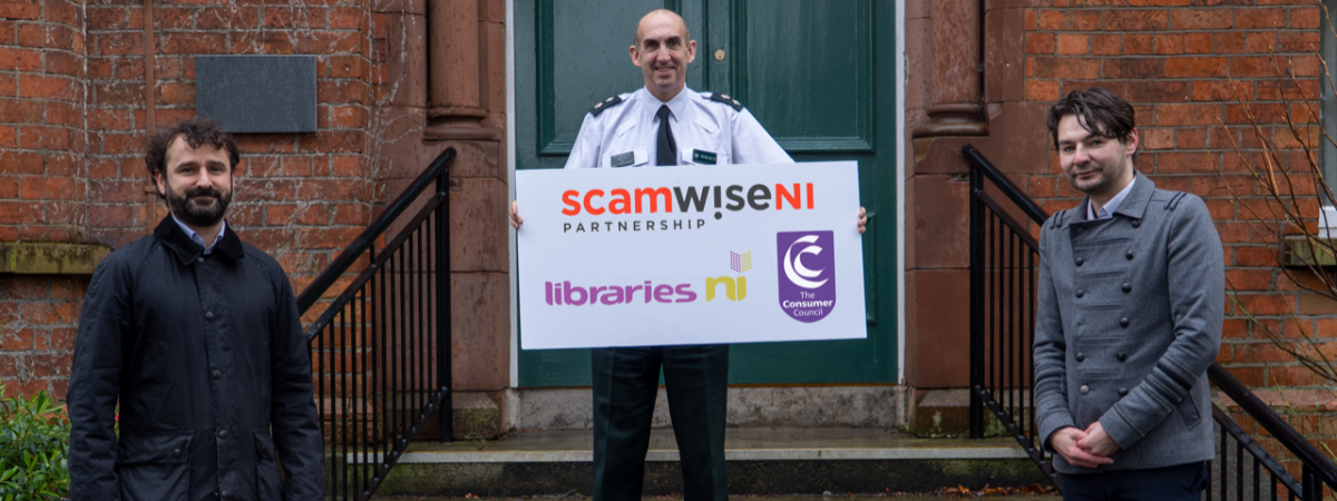 Photo of three ScamwiseNI partners