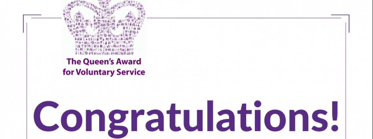 Queen's Award for Voluntary Service Congratulations