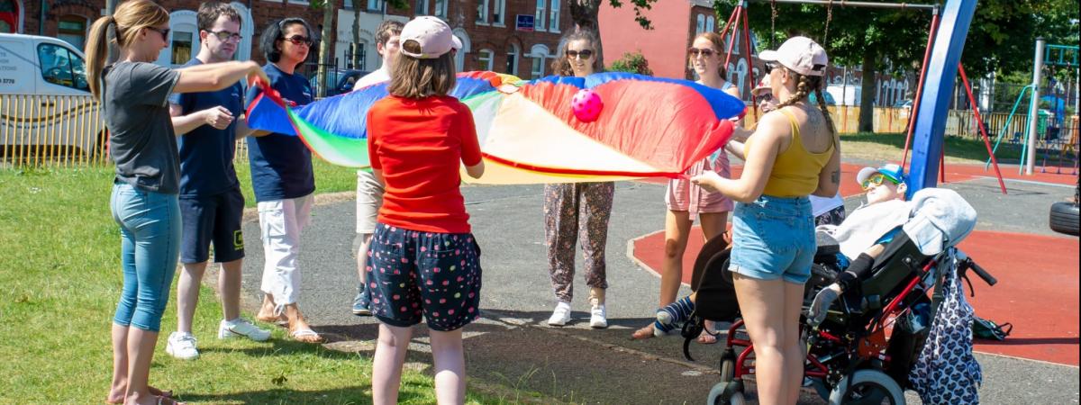 Participants enjoy group-based outdoor activities 