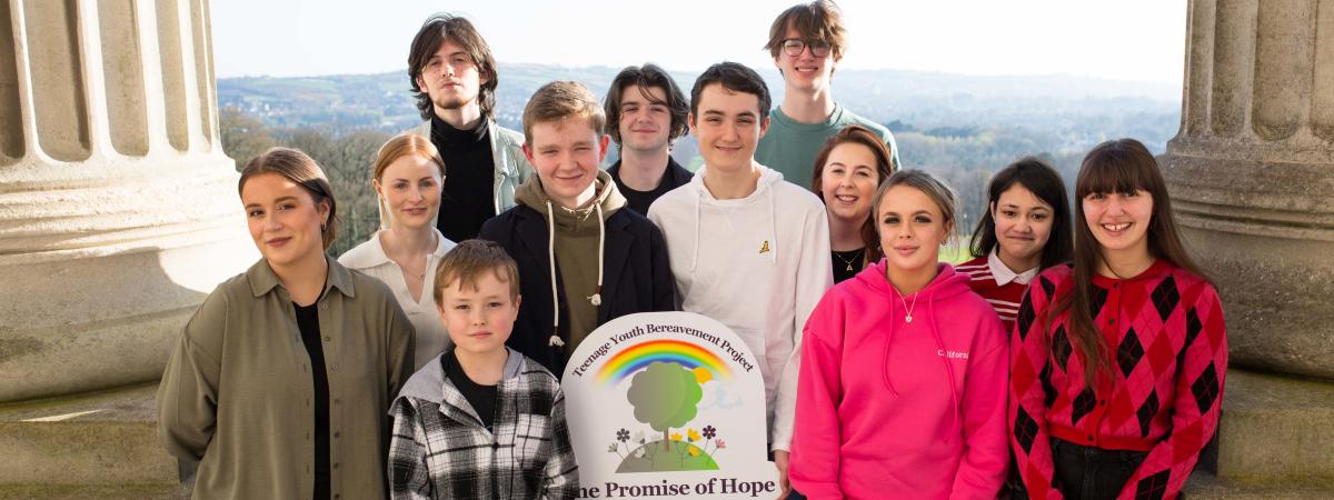 Young people come together at the launch of The Teenage Youth Bereavement Project, a video support resource they created which includes testimonies from them about their own grief journey, discussion of personal experience following loss, and guidance on how to address grief, in a bid to support their peers who find themselves facing the death of someone they loved. https://www.jamesbrownfuneraldirectors.com/cruse-bereavement/