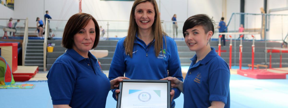 Local club cartwheels to victory winning Disability Sport NI's, 'Inclusive Club Award.' Local club cartwheels to victory winning Disability Sport NI's, 'Inclusive Club Award.'