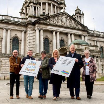 Photo Credit: Dementia NI. Dementia NI ask others to JAM - Give ‘Just a Minute’.