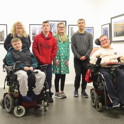 Pupils from Mitchell House School in east Belfast got a private viewing of the Big Christmas Photo Sale currently on display at Belfast Exposed