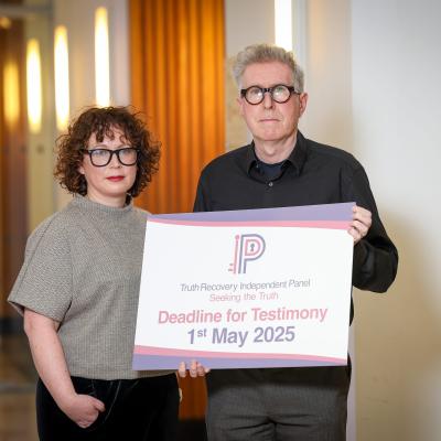 Truth Recovery Independent Panel Co-Chairs Professor Leanne McCormick and Professor Sean O'Connell.