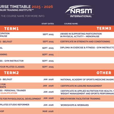 2025-2026 Timetable